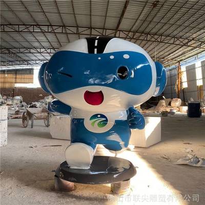 廣西桂林卡通雕塑作品 卡通雕塑定做 廣場氣氛雕塑 聯尖玻璃鋼雕塑工藝