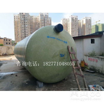 【廣西梧州150方玻璃鋼化糞池并聯(lián)安裝說明】-